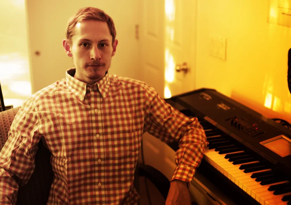 Ryan Douglas Michelsen at the keyboard